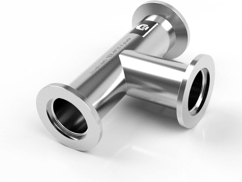 BROWNIAN MOTION TECHNOLOGY bmotiontech superior grade ISO-KF NW25 KF25 Flange Tee Fitting for high vacuum application (KF25 Equal TEE) - Image 1